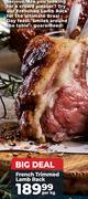 French Trimmed Lamb Rack-Per Kg