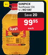 Sunpick Sunflower Oil-4L Each