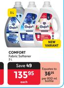 Comfort Fabric Softener-3L Each