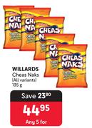 Willards Cheas Naks (All Variants)-For 5 x 135g