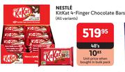Nestle Kitkat 4 Finger Chocolate Bars (All Variants)-48's