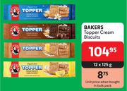 Bakers Topper Cream Biscuits-12 x 125g