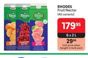 Rhodes Fruit Nectar (All Variants)-6 x 2L