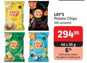 Lay's Potato Chips (All Variants)-48 x 36g