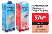 Meadowland Classique Or Delight Topping-6 x 1L