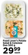 Food Lover's Potato Salad & Coleslaw Duo-500g Each