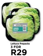Lettuce Prepacks-For 3
