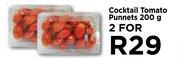 Cocktail Tomato Punnets-For 2 x 200g