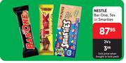 Nestle Bar One, Tex Or Smarties-24's