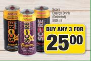 Score Energy Drink (Selected)-For Any 3 x 500ml