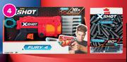 Zuru X-Shot Excel Darts Refill 80 Pack Or X-Shot Excel Fury Foam Dart Blaster-Each
