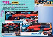 Zuru X-Shot Excel Dbl Kickback Blaster Or X-Shot Hawk Eye Blaster Or X-Shot Excel Vigilante Blaster 