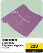 Trojan 6mm Body Alignment Yoga Mat-Each