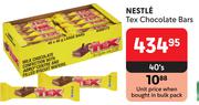 Nestle Tex Chocolate Bars-40's