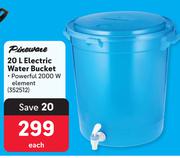 Pineware 20L Electric Water Bucket-Each