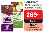 Liqui Fruit 100% Fruit Juice Blend (All Variants)-6 x 2L