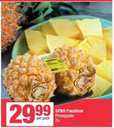 Spar Freshline Pineapples-2 Per Pack