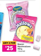 Beacon Marsmallows (Assorted)-For Any 2 x 150g