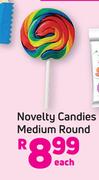 Novelty Candies Medium Round-Each