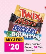 Mars, Sniker, Bounty Or Twix (Assorted)-For Any 2