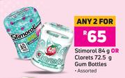Stimorol 84g Or Clorets 72.5g Gum Bottles (Assorted)-For Any 2