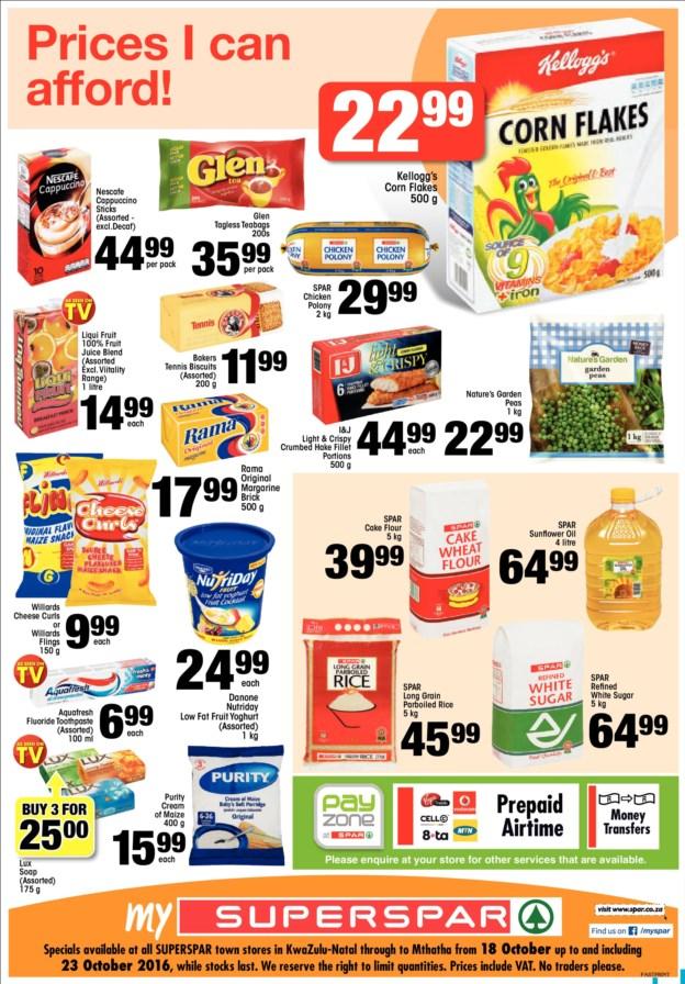 Super Spar KZN : Great Savings (18 Oct - 23 Oct 2016) — m.guzzle.co.za