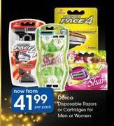 Dorco Disposable Razors Or Cartridges For Men Or Women-Per Pack