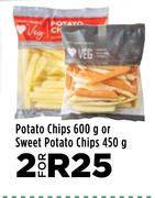 Potato Chips 600g Or Sweet Potato Chips 450g-For 2