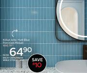 Kitkat Artic Matt Blue Porcelain Mosaic 297 x 296mm-Each