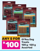 Ol'Roy Dog Treats Assorted-For 5 x 100g-120g