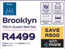 Sleepmasters Brooklyn 152cm Queen Bed Set