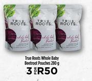 True Roots Whole Baby Beetroot Pouches-For 3 x 280g