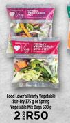 Food Lover's Hearty Vegetable Stir Fry 375g Or Spring Vegetable Mix Bags 500g-Each