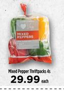 Mixed Pepper Thriftpacks-4s Each