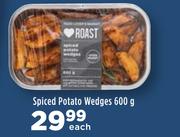 Spiced Potato Wedges-600g Each