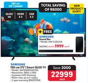 Samsung 190cm (75") Smart QLED TV QA75Q60DAKXXA