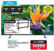 Hisense 190cm (75") Smart QLED TV 75Q6N