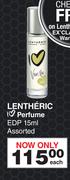 Lentheric I Love Perfume EDP-15ml Each