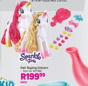 Sparkle Girls Hair Styling Unicorn-Each