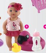 My Sweet Love 30cm Baby Love Drink Wet Doll + Swim Ring-Each