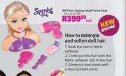 Sparkle Girls 80 Piece Styling Head Promo Pack-Each