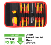 Dexter Screwdriver Set 12 Pcs 81407046