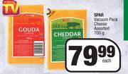 Spar Vacuum Pack Cheese Assorted-700g Each
