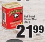 Bull Brand Corned Meat-300g Each 