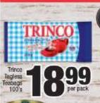 Trinco Tagless Teabags-100's Per Pack