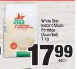 White Star Instant Maize Porridge (Assorted)-1Kg Each