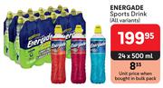 Energade Sports Drink (All Variants)-24 x 500ml