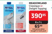 Meadowland Classique Or Delight Topping-6 x 1L