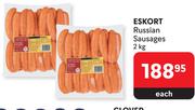 Eskort Russian Sausages-2Kg Each