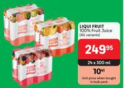 Liqui Fruit 100% Fruit Juice (All Variants)-24 x 300ml